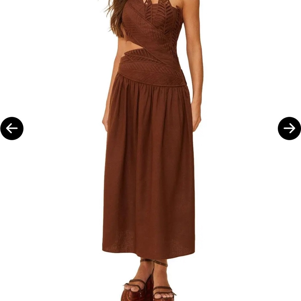 FARM Rio Chocolate Brown Dress